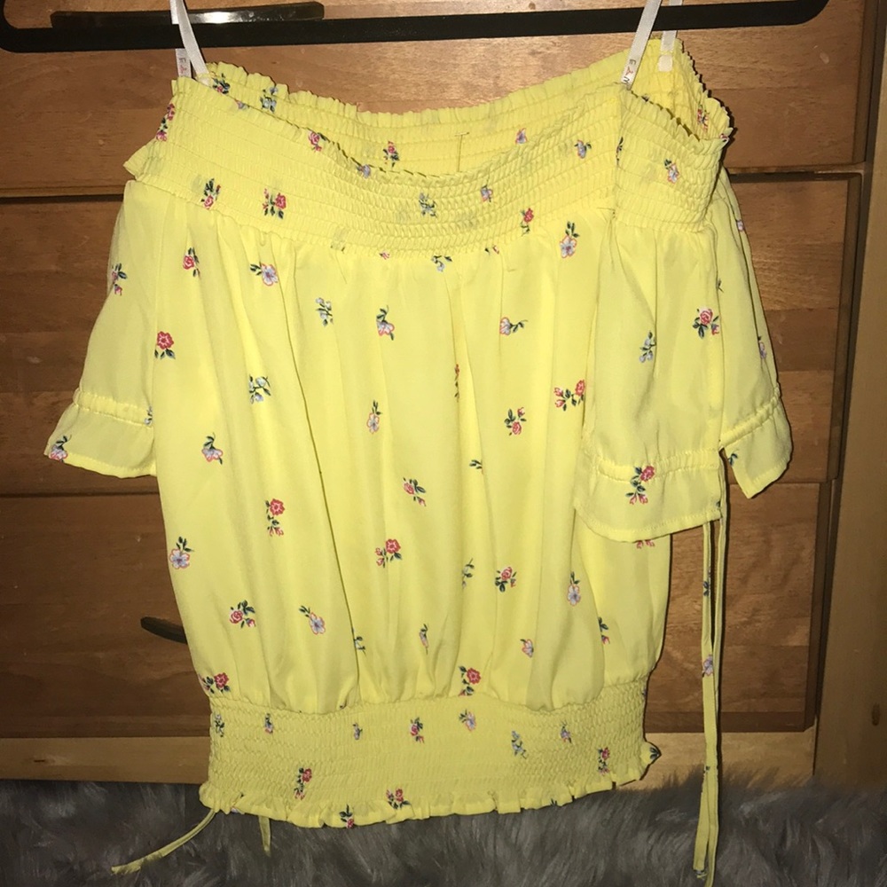 Off the shoulder crop top